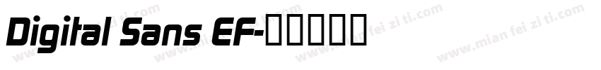 Digital Sans EF字体转换